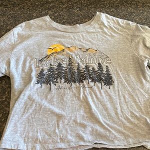 Lake Tahoe cropped t shirt